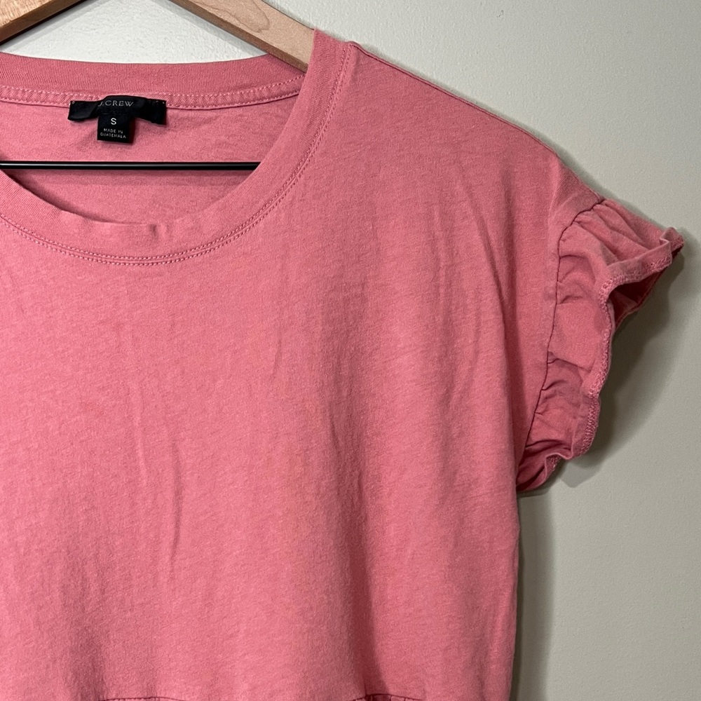 J. Crew Pink Tiered Dress Small - Picture 3 of 8